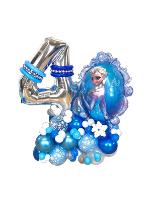 Frozen Chrome Theme Arrangement – Balloons Co
