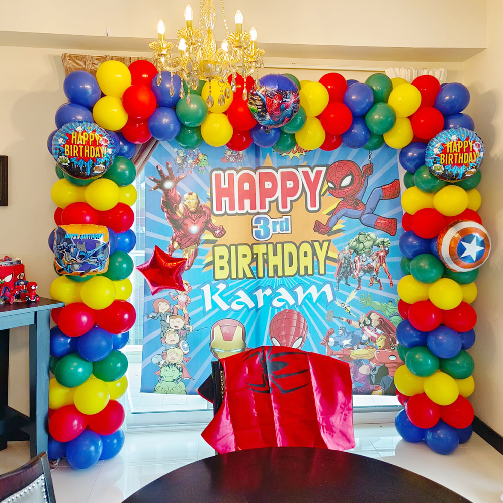 Superhero Themed Birthday Decoration – Balloons Co