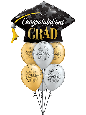 Congratulations Hat Bouquet – Balloons Co