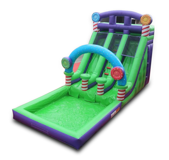 Inflatable Double Ride Inflatable Double Lane Water Pool Slide – Balloons Co