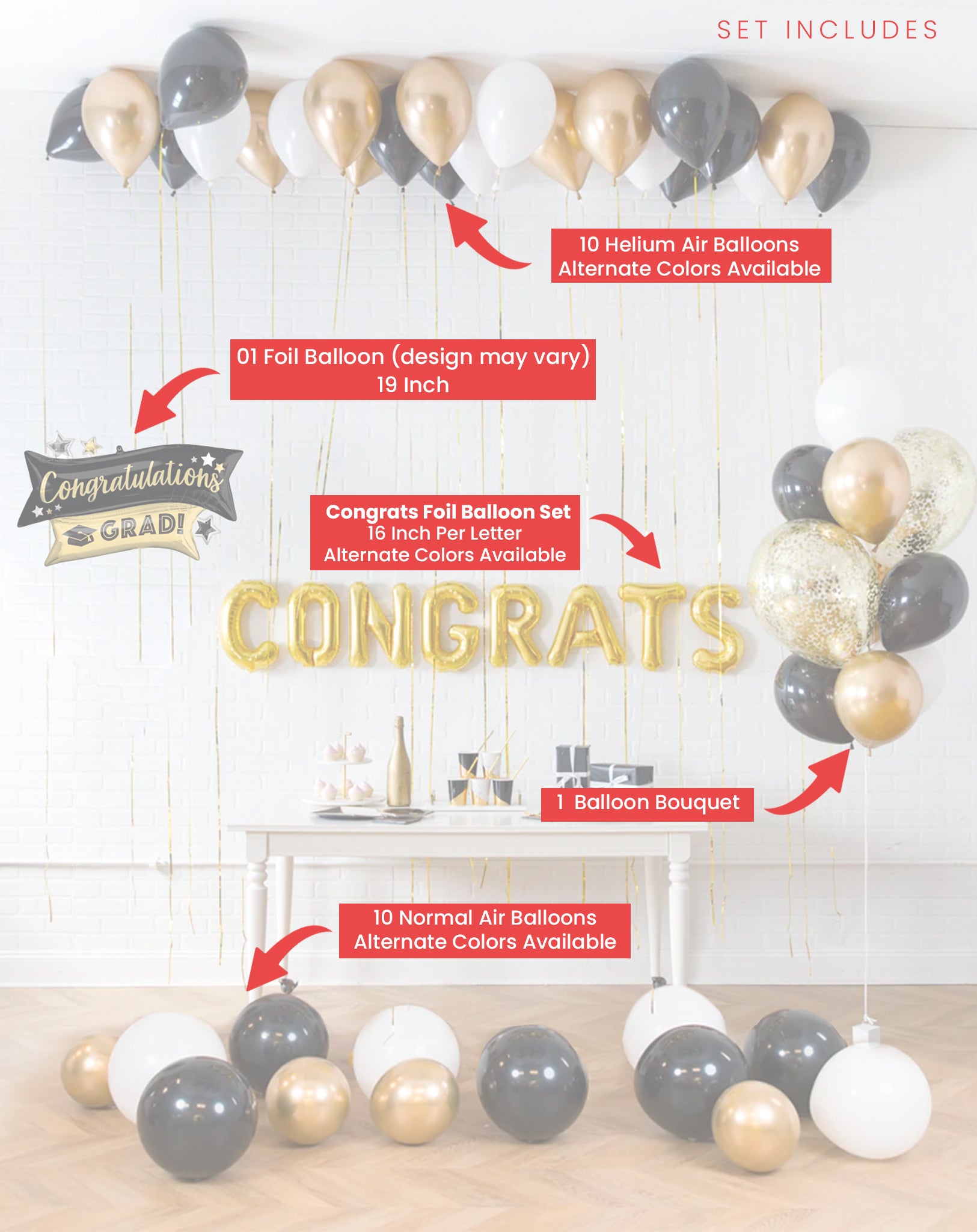Graduation Surprise Balloon Setup – Balloons Co