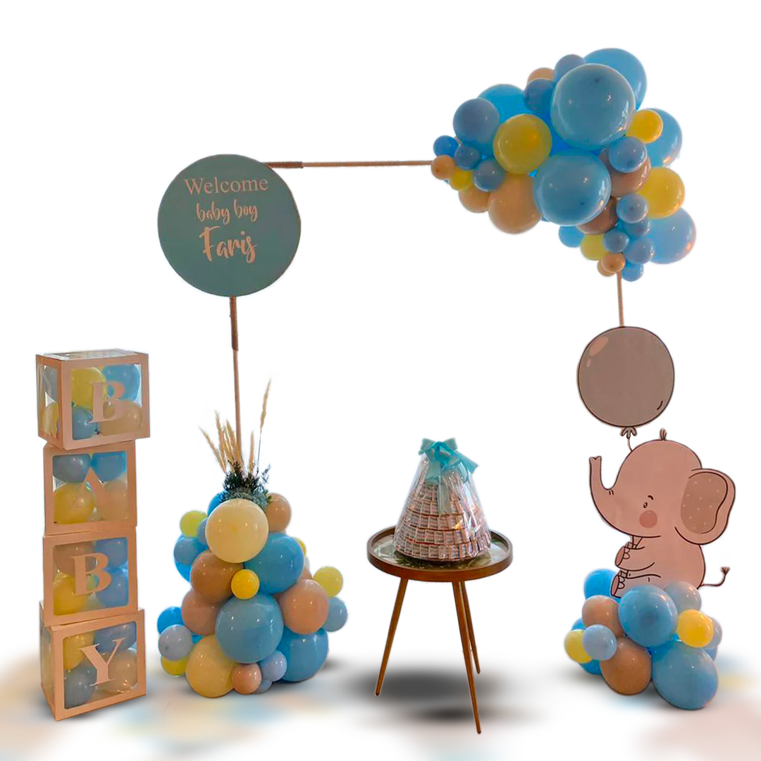 Newborn baby boy 2024 decorations