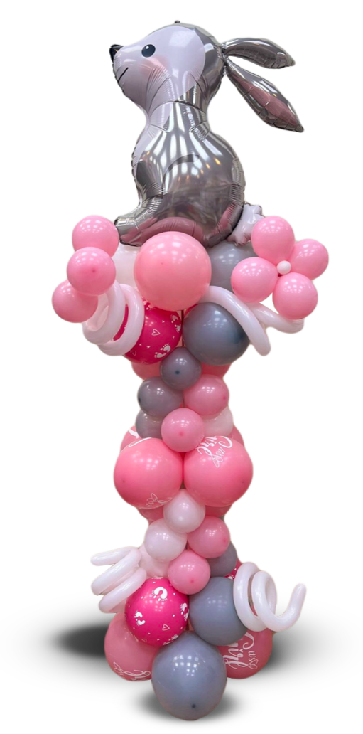 Pink Bunny Stand – Balloons Co