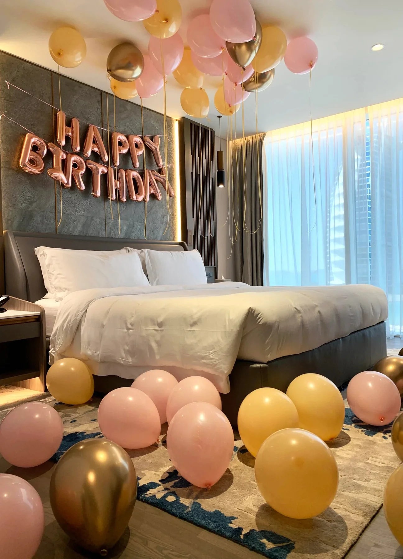 Birthday Surprise Balloon Setup