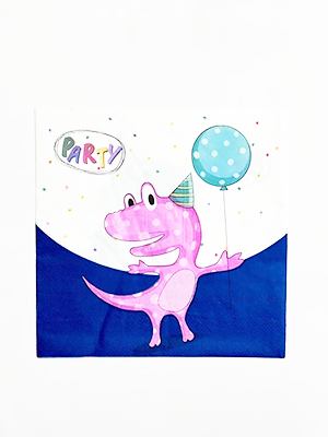 Hbd Dinosaur Napkin Balloons Co