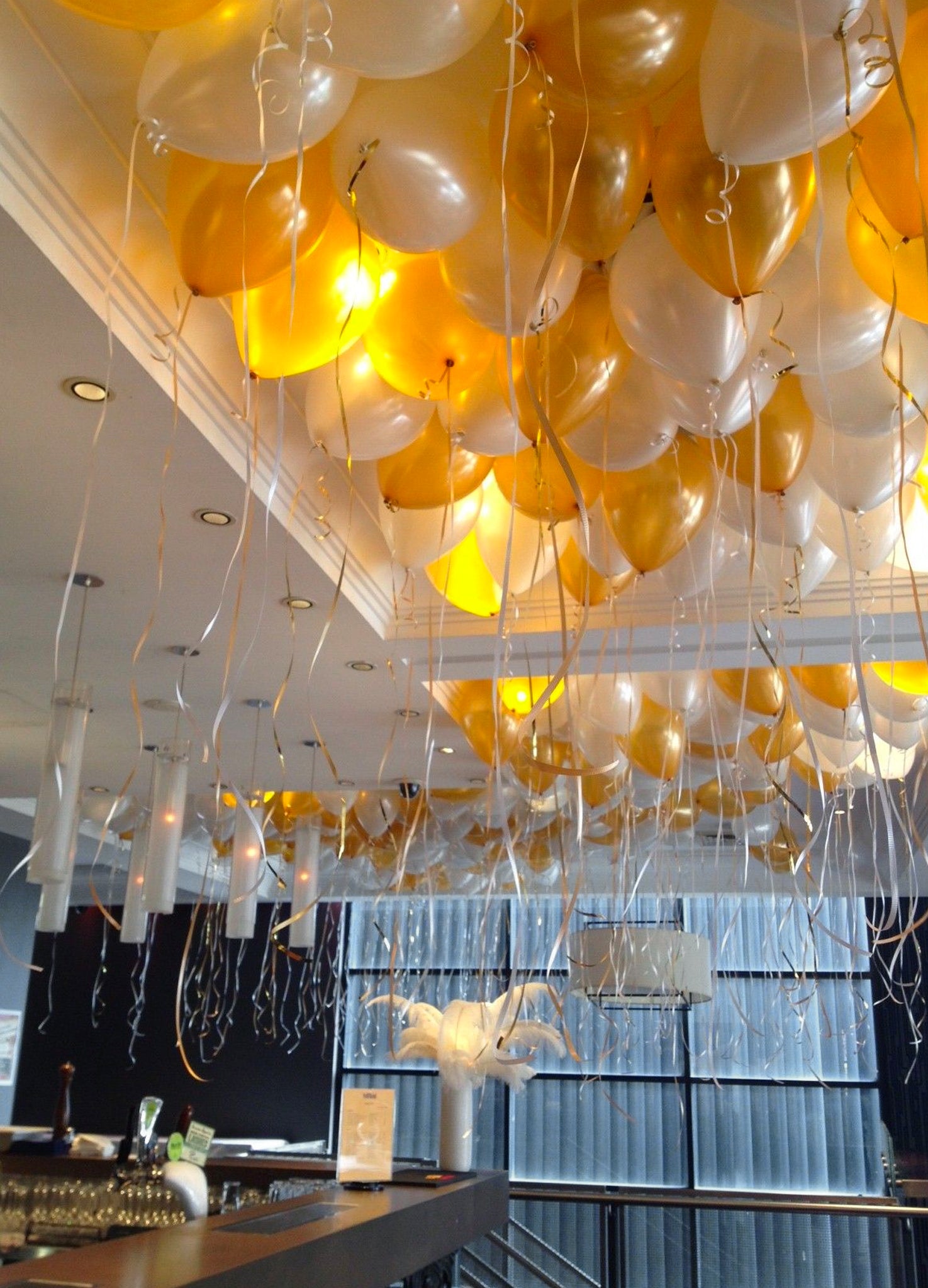 We #love #home #events! #balloons #loose #balloon #ceiling #delivered and  #setup by #highlifeballoons | Balloon ceiling, Hanging balloons, Balloons